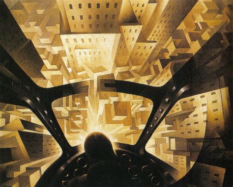 Nose Dive on the City, Tullio Crali, 1939 | Italian futurism, Dynamic ...