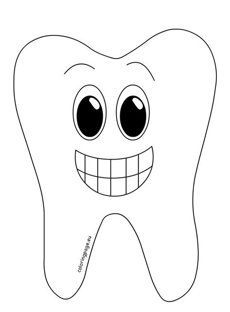 Tooth Picture Printable - Printable Templates