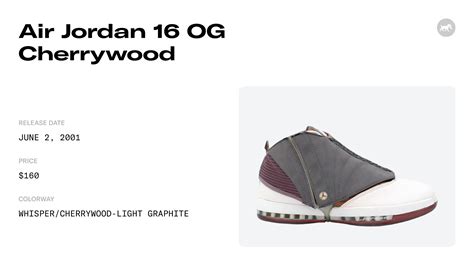 Air Jordan 16 OG Cherrywood - 136080-020 Raffles & Where to Buy