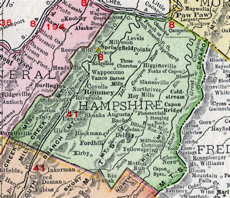 County Of Hampshire Map | Tour Map