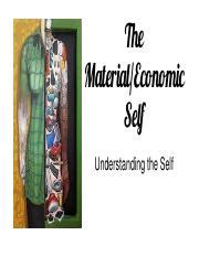 the material self.pdf - The Material/Economic Self Understanding the Self The Material Self ...