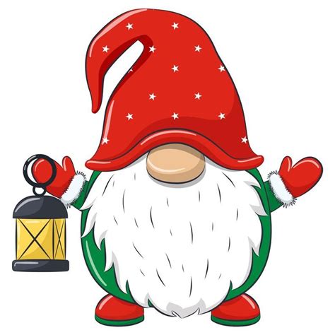 Christmas Gnome Clipart EPS, PNG, JPEG, Nordic Gnome, New Year Clip art ...