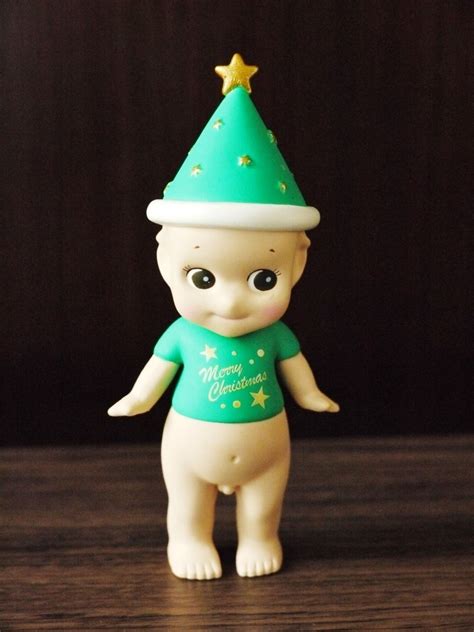 DREAM Sonny Angel Minifigures 2008 Christmas Series Xmas Cone Normal Version Green Christmas ...