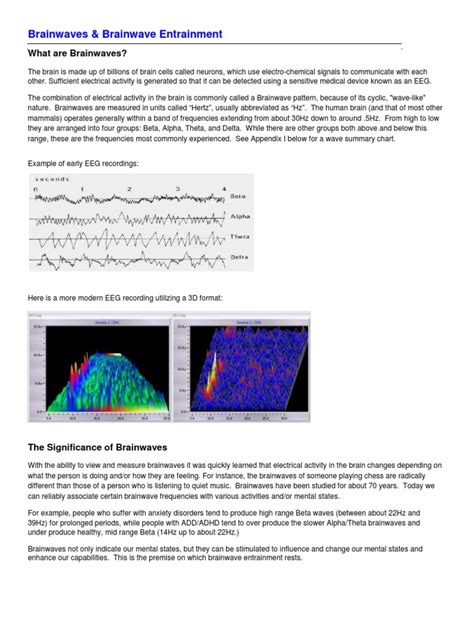 Brain Waves and Brainwave Entrainment | PDF | Electroencephalography ...