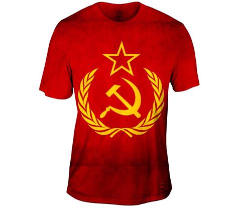 Soviet Union Grunge Flag Mens T-Shirt | Yizzam