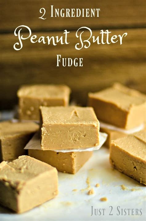 2 Ingredient Peanut Butter Fudge