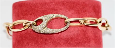 Beautiful Designer Chain Bracelet Made by Pomellato, 18 Karat Gold with ...