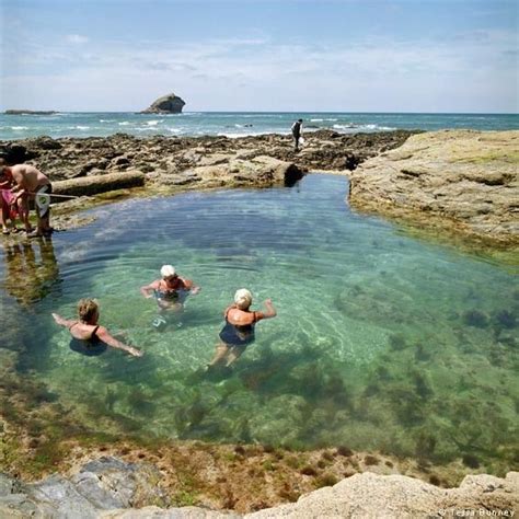 Polperro Beach Tidal Rockpool Cornwall | Best Outdoor Swimming Pools Britain | Cormorant Hotel ...