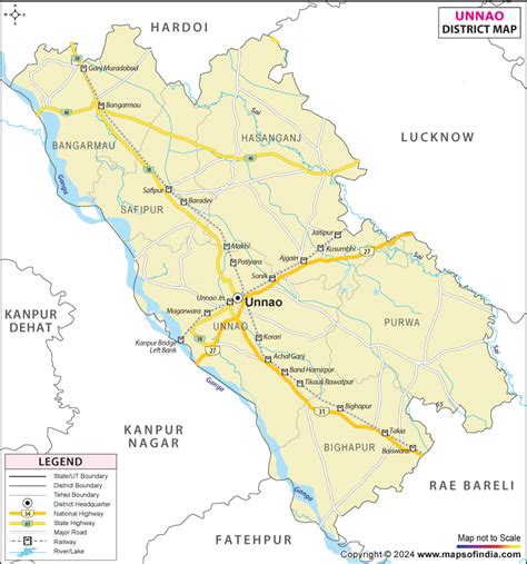 Unnao District Map