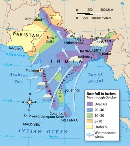 Southwest Monsoon Current Map