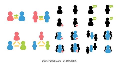 People Icon Silhouette Vector Stock Vector (Royalty Free) 2116258385 ...