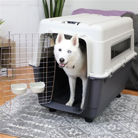 XX-LARGE Rolling Travel Dog Crate Airline Approved Pet Carrier Cat Cage Kennel | eBay