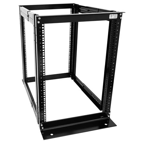 Buy Raising Electronics Server Rack 4 Post Open Rack Frame Rack Enclosure 19 Inch Adjustable ...