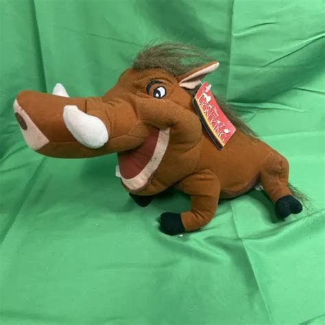 DISNEY THE LION King Pumbaa Warthog Plush Pumba 12” Stuffed Animal Toy ...