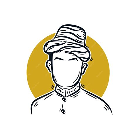 Premium Vector | Teuku umar pahlawan aceh indonesia line art minimalist ...