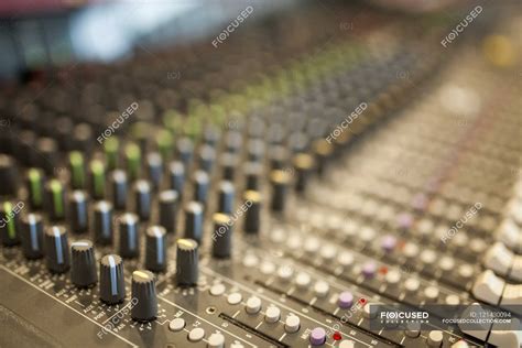 Professional tv studio equipment — mixer, screen - Stock Photo | #121430094