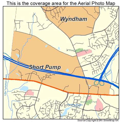 Aerial Photography Map of Short Pump, VA Virginia