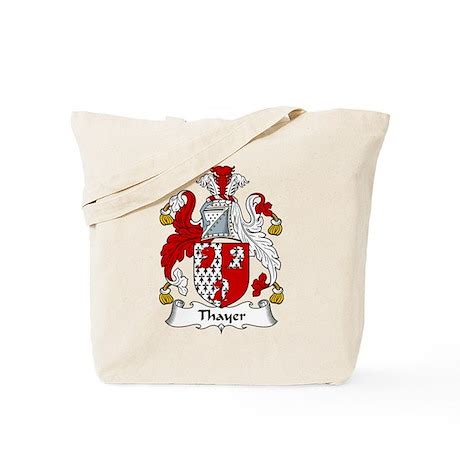 Thayer Family Crest Tote Bag by familycoats2