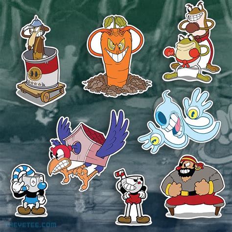 Cuphead Stickers | The Yetee