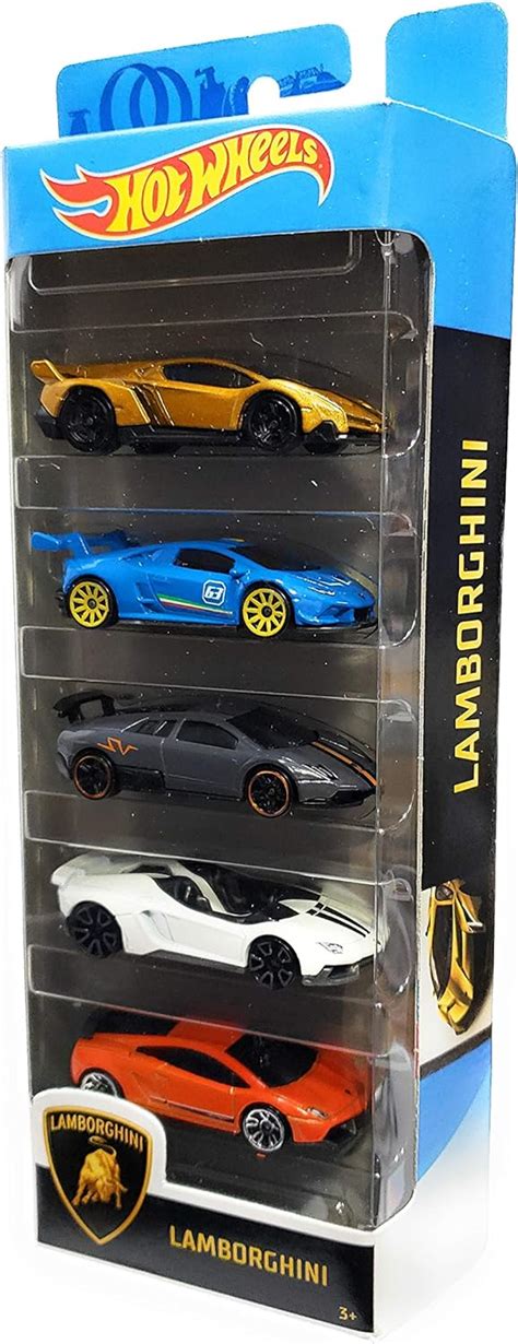 Sinoeem Mattel Hot Wheels Lamborghini 5 Pack : Amazon.co.uk: Toys & Games