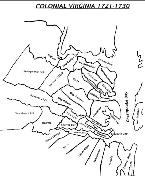 1730 Map Of Virginia Counties | Images and Photos finder