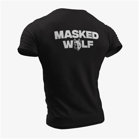 Masked Wolf T-Shirt, Masked Wolf Logo Black T-Shirt, Hip Hop ...