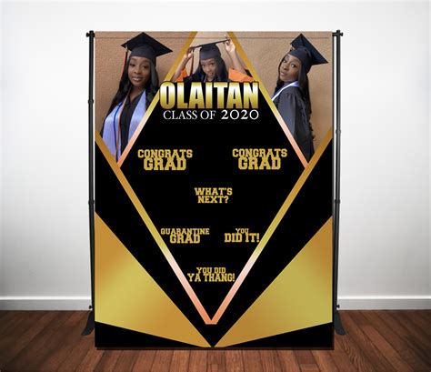 Graduation Backdrop Photo - The Brat Shack Party Store