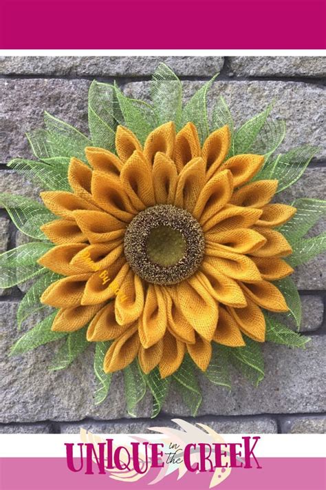 #summerwreath #sunflowerwreath Want to DIY? WE have an easy way you can start or continue your ...