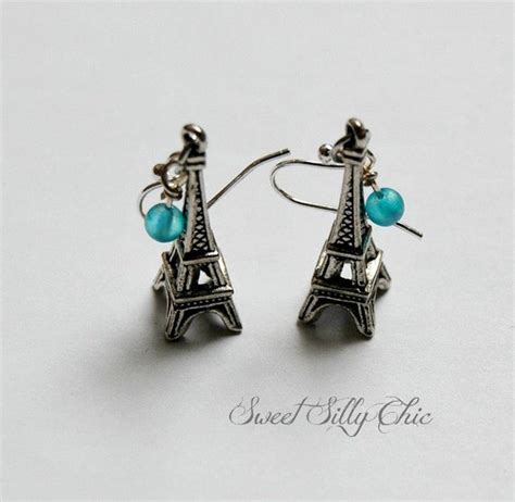 Eiffel Tower Earrings Silver Paris Eiffel Tower Earrings