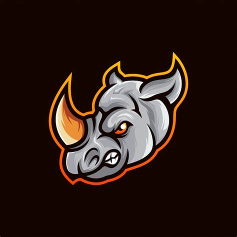 Premium Vector | Rhino logo vector