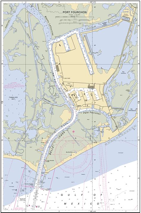 PORT FOURCHON nautical chart - ΝΟΑΑ Charts - maps