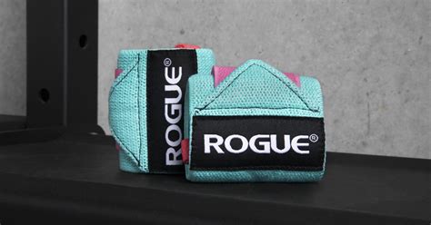 Rogue Wrist Wraps - Aqua / Pink | Rogue Fitness