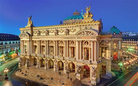 Download wallpapers Paris Opera, primary opera, attractions, 4k, Paris, France, beautiful ...