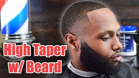 HIGH TAPER WITH BEARD | HAIRCUT TUTORIAL - YouTube