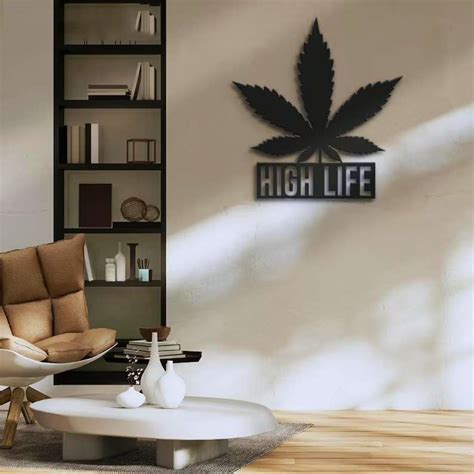 Weed Cannabis Marijuana Name Bar Sign Wall Art Personalized Metal Sign ...