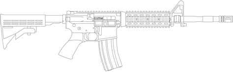 Colt M4A1 Lineart by SpillnerLoL on DeviantArt