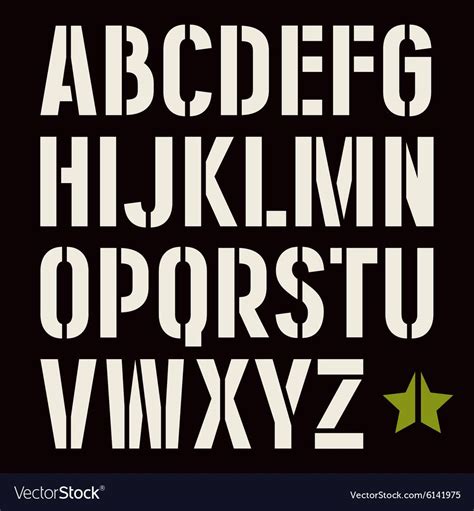 Stencil Font, Stencil Designs, Stencils, Military Style, Military ...