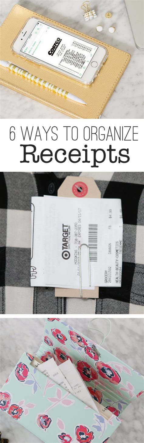 6 Simple Ways to Finally Organize Receipts | DIY Playbook | Receipt organization, Organizing ...