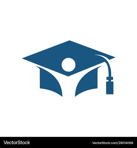 Student logo graduation logo Royalty Free Vector Image