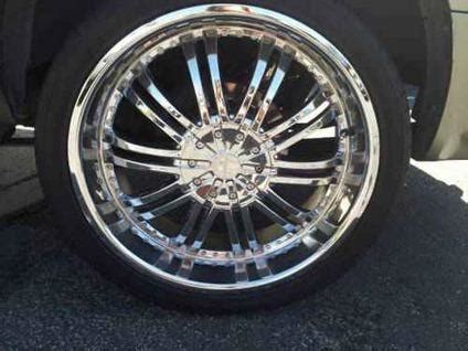 22 Inch Chrome Rims 5 Lug Universal with Lugs and Locks! for Sale in ...