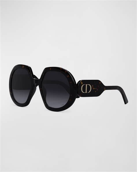 DIOR DiorSignature Round Acetate Sunglasses | Neiman Marcus