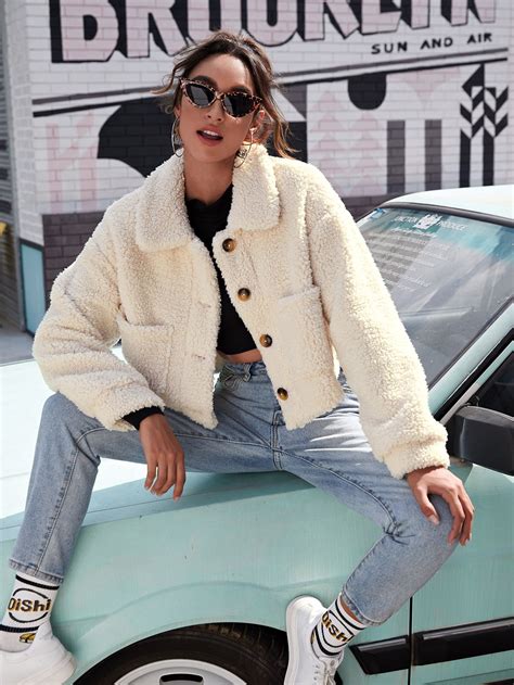 SHEIN USA | Casual outfits, Jacket outfits, Teddy jacket outfit