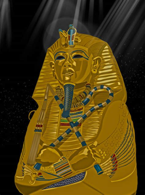 Tutankhamun Sarcophagus by AGoldenSaint on DeviantArt