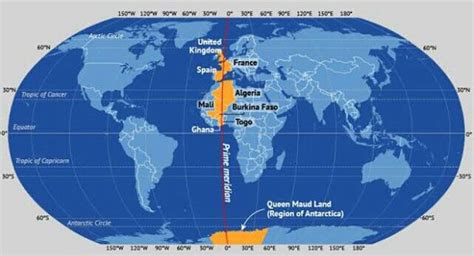 What Ocean Does the Prime Meridian Cross the Equator