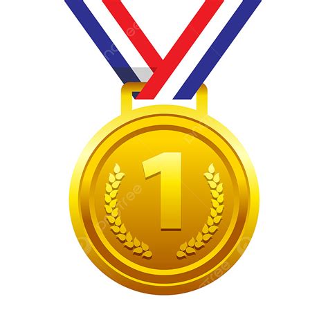 First Place Medal Clipart Vector, First Place Golden Medal For Sport ...