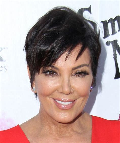 Kris Jenner Short Straight Dark Brunette Hairstyle in 2023 | Jenner ...