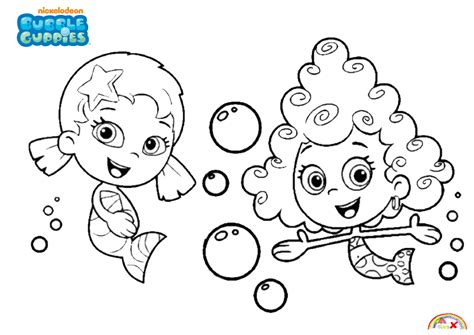 Bubble Guppies Coloring Pages Oona – Thekidsworksheet