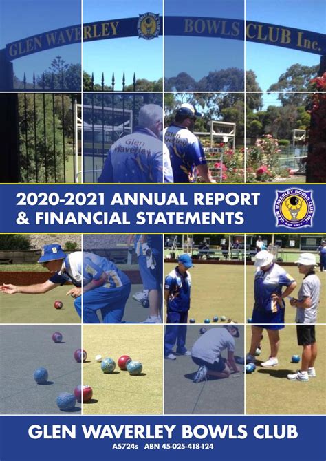 Glen Waverley Bowls Club - Annual Report by Dick McClelland - Issuu