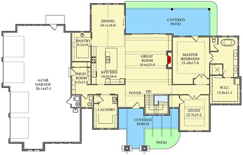 One-Level Craftsman House Plan with Spacious Service Areas - 95076RW | Architectural Designs ...