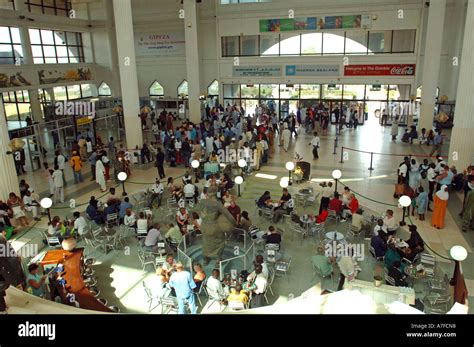 Yundum Airport interior Banjul The Gambia Stock Photo - Alamy